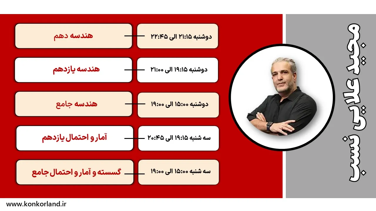 دوره های مجید علایی نسب در تام لند